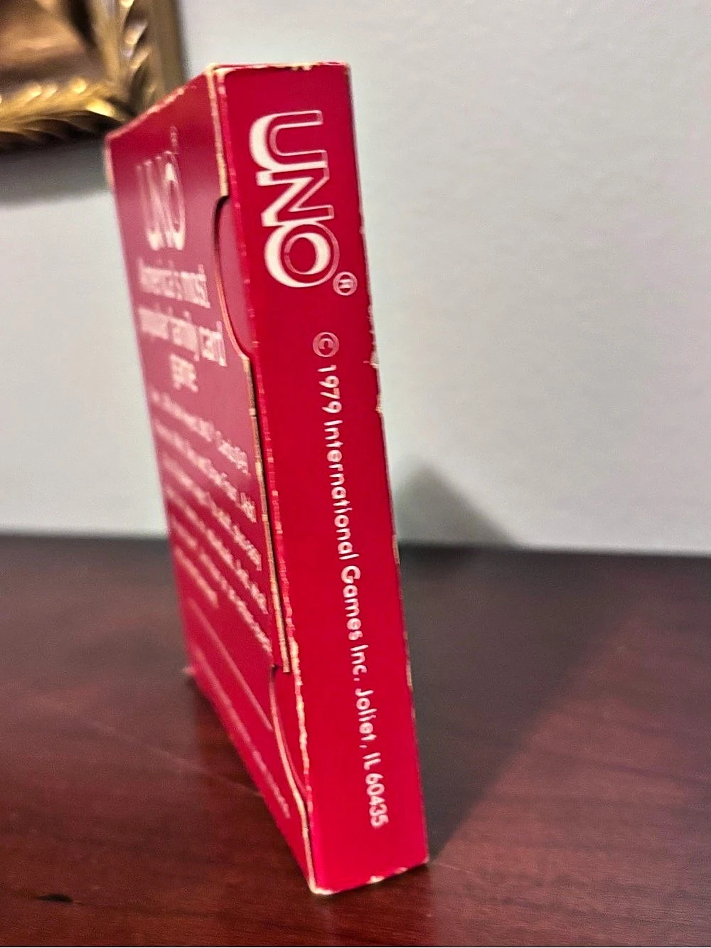 Vintage 1979 Deck of UNO cards still In sealed plastic Red Box - Picture 7 of 7